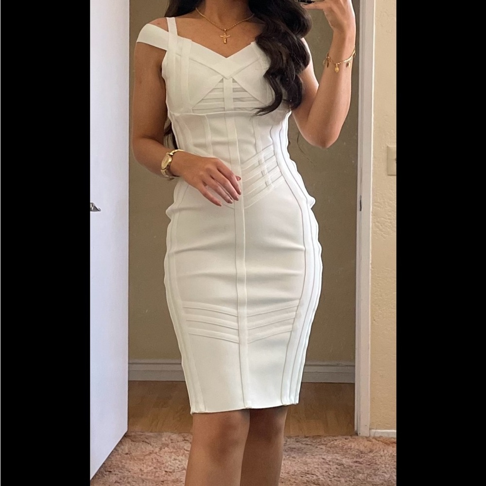 White dress - shirts size xs - new - bandage dress
